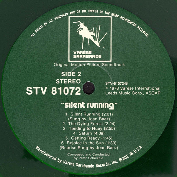 Peter Schickele Featuring Joan Baez : Silent Running (Original Soundtrack Album) (LP,Album,Reissue,Remastered)