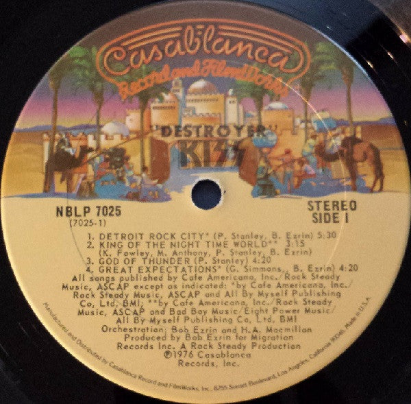 Kiss : Destroyer (LP,Album,Repress,Stereo)