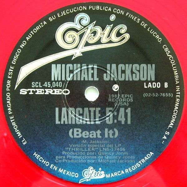 Michael Jackson : Billy Jean / Largate (Beat It) (12",33 ⅓ RPM,Limited Edition,Misprint,Stereo)