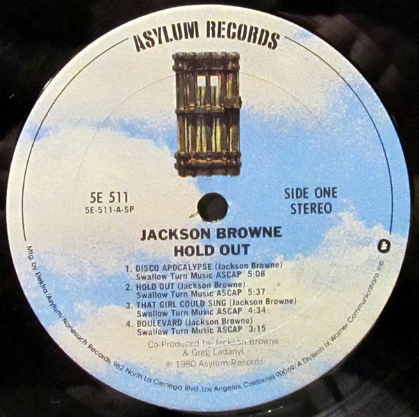 Jackson Browne : Hold Out (LP,Album,Club Edition)