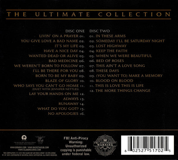 Bon Jovi : Greatest Hits: The Ultimate Collection (Compilation)