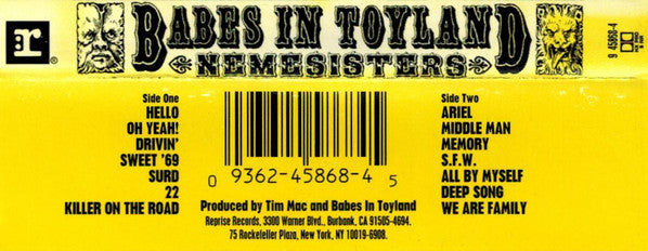 Babes In Toyland : Nemesisters (Album)