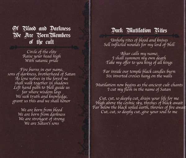 Inquisition : Magnificent Glorification Of Lucifer (Album,Reissue)