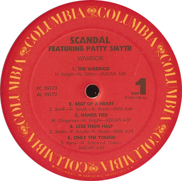 Scandal (4) Featuring Patty Smyth : Warrior (LP,Album,Stereo)