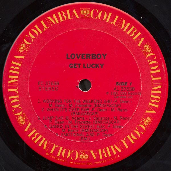 Loverboy : Get Lucky (LP,Album)
