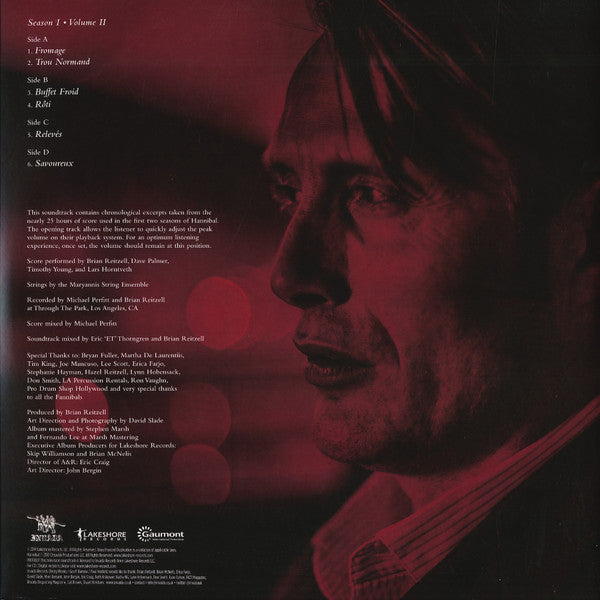 Brian Reitzell : Hannibal: Season I - Volume II (Original Television Soundtrack) (LP,Album,Limited Edition)