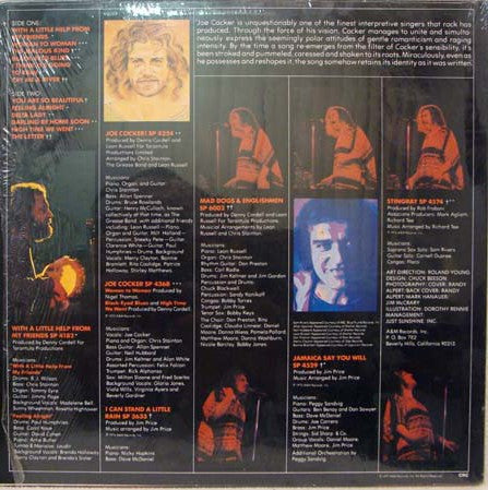 Joe Cocker : Joe Cocker's Greatest Hits (LP,Compilation,Club Edition,Stereo)