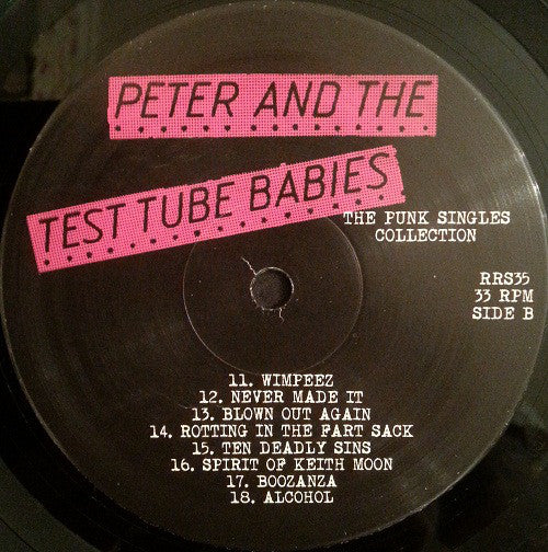 Peter And The Test Tube Babies : The Punk Singles Collection (LP,Compilation,Reissue)