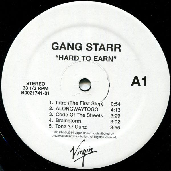 Gang Starr : Hard To Earn (LP,Album,Reissue)