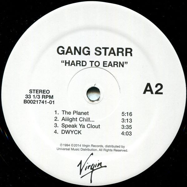 Gang Starr : Hard To Earn (LP,Album,Reissue)