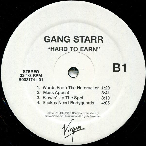 Gang Starr : Hard To Earn (LP,Album,Reissue)