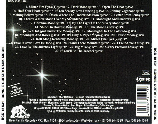 Bonnie Guitar : Dark Moon (Album,Reissue)