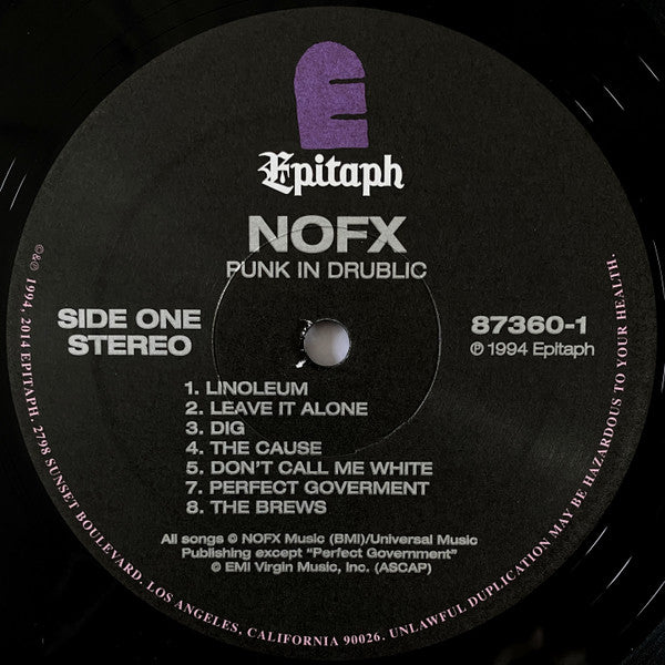 NOFX : Punk In Drublic (LP,Album,Reissue,Stereo)