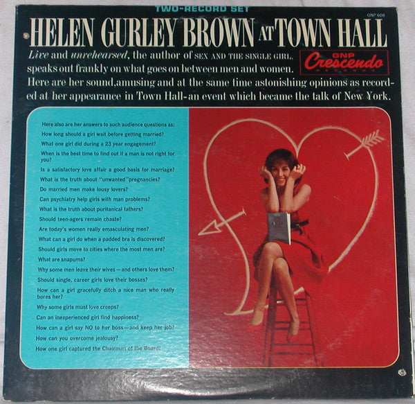 Helen Gurley Brown : At Town Hall (LP,Album)