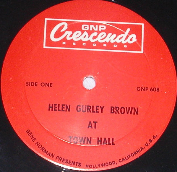 Helen Gurley Brown : At Town Hall (LP,Album)