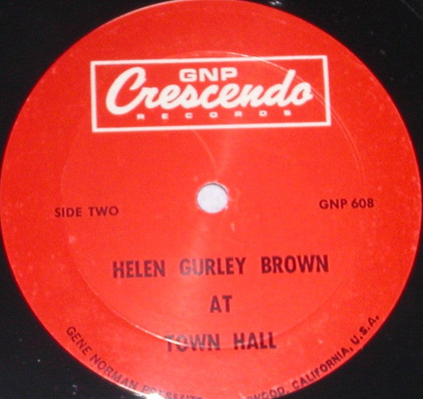 Helen Gurley Brown : At Town Hall (LP,Album)