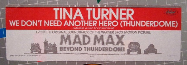 Tina Turner : We Don't Need Another Hero (Thunderdome) (12",33 ⅓ RPM,Single)