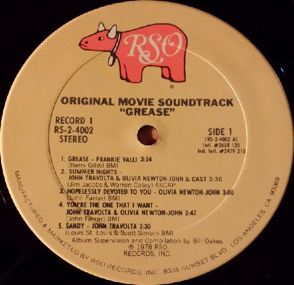 Various : Grease (The Original Soundtrack From The Motion Picture) (LP,Album,Stereo)