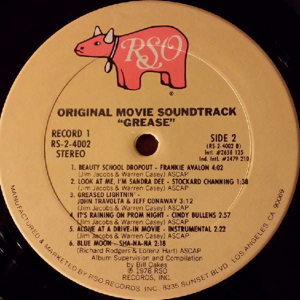 Various : Grease (The Original Soundtrack From The Motion Picture) (LP,Album,Stereo)