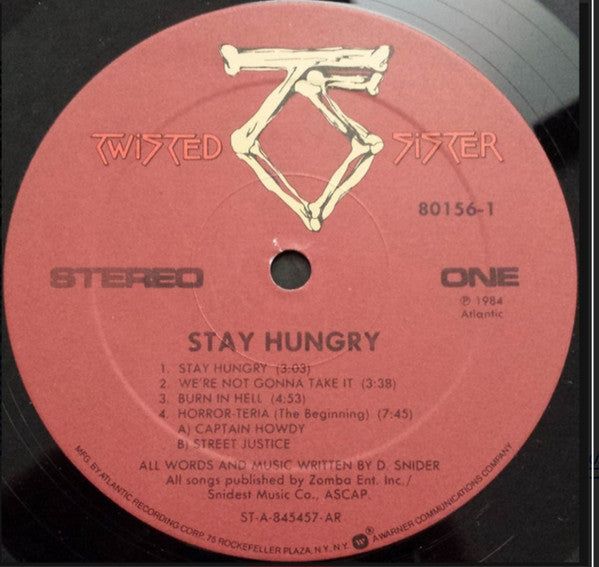 Twisted Sister : Stay Hungry (LP,Album)