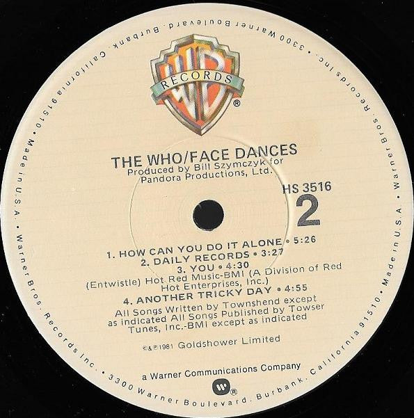 Who, The : Face Dances (LP,Album)