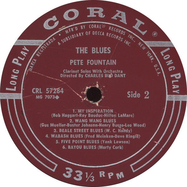 Pete Fountain : The Blues (LP,Album,Mono)