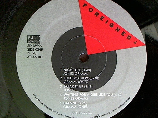 Foreigner : 4 (LP,Album,Misprint,Stereo)