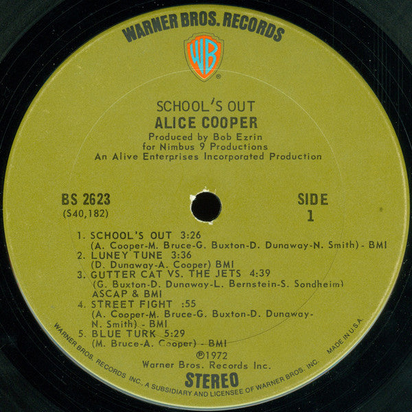 Alice Cooper : School's Out (LP,Album)