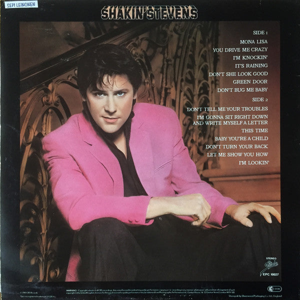 Shakin' Stevens : Shaky (LP,Album,Stereo)