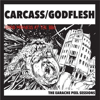 Carcass / Godflesh : The Earache Peel Sessions (Grind Madness At The BBC) (LP,Compilation)