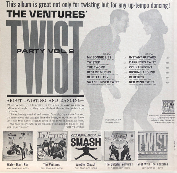Ventures, The : Twist Party Vol. 2 (LP,Album,Stereo)