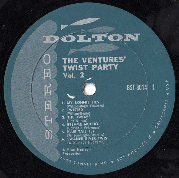 Ventures, The : Twist Party Vol. 2 (LP,Album,Stereo)
