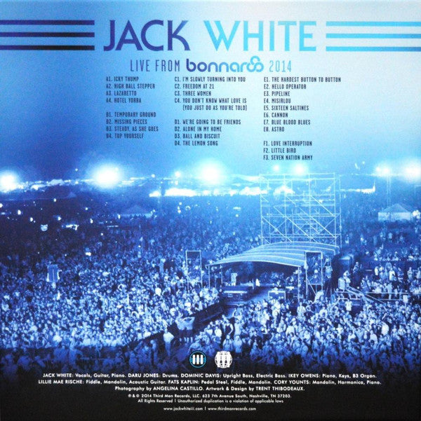 Jack White (2) : Live From Bonnaroo 2014 (LP)
