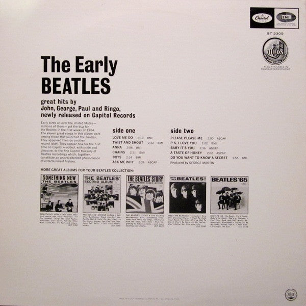 Beatles, The : The Early Beatles (LP,Compilation,Reissue)