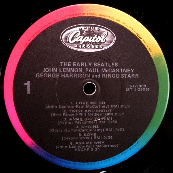 Beatles, The : The Early Beatles (LP,Compilation,Reissue)