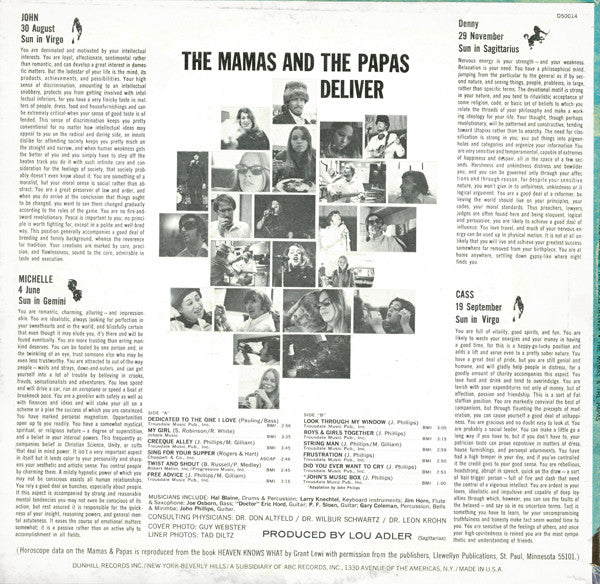 Mamas & The Papas, The : Deliver (LP,Album,Stereo)