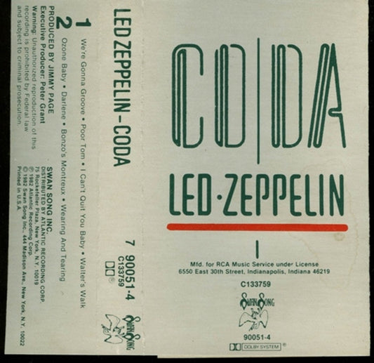 Led Zeppelin : Coda (Album,Club Edition)
