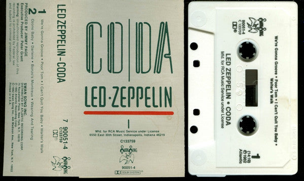 Led Zeppelin : Coda (Album,Club Edition)