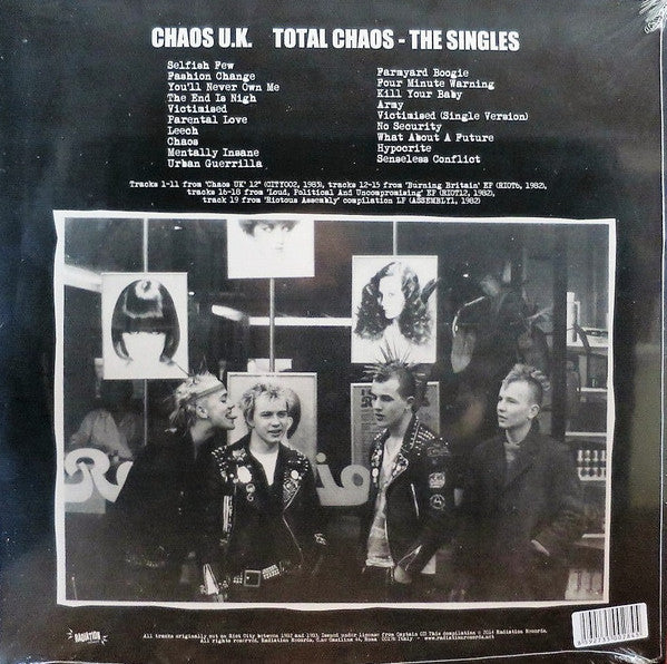 Chaos UK : Total Chaos -The Singles (LP,Compilation,Reissue)