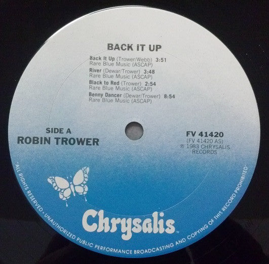 Robin Trower : Back It Up (LP,Album)