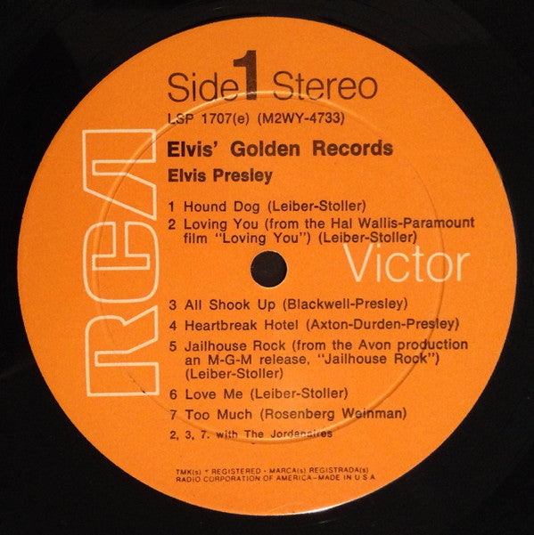 Elvis Presley : Elvis' Golden Records (LP,Compilation,Reissue,Stereo)