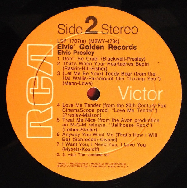 Elvis Presley : Elvis' Golden Records (LP,Compilation,Reissue,Stereo)