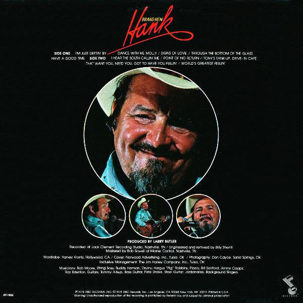 Hank Thompson : Brand New Hank (LP,Album)