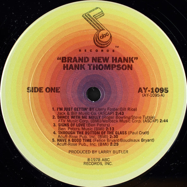 Hank Thompson : Brand New Hank (LP,Album)