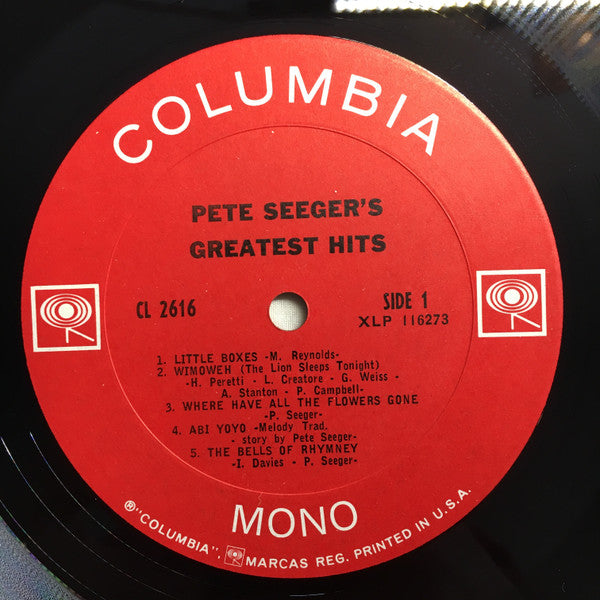 Pete Seeger : Pete Seeger's Greatest Hits (LP,Compilation,Mono)