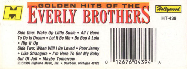 Everly Brothers : Golden Hits Of The Everly Brothers (Compilation)
