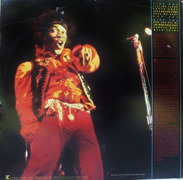 Jimi Hendrix : Jimi Plays Monterey Original Motion Picture Sound Track (LP,Album,Club Edition)