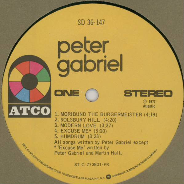 Peter Gabriel : Peter Gabriel (LP,Album,Stereo)