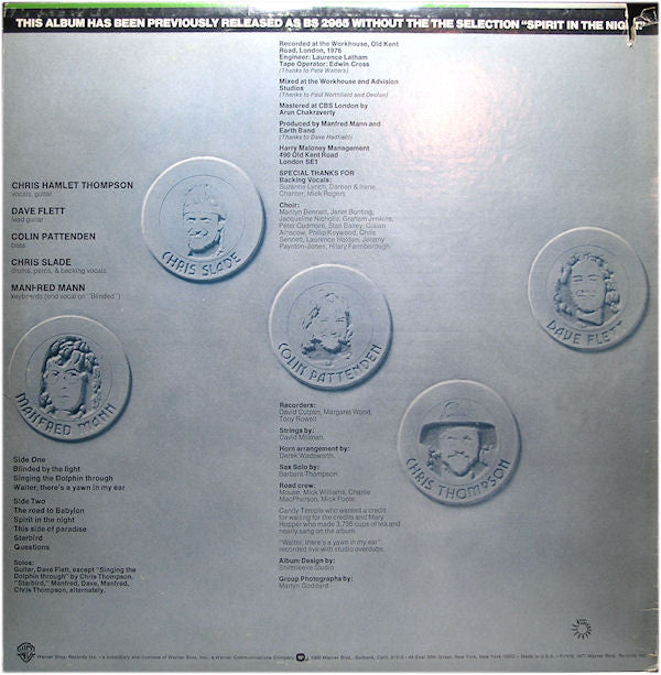 Manfred Mann's Earth Band : The Roaring Silence (LP,Album,Reissue)