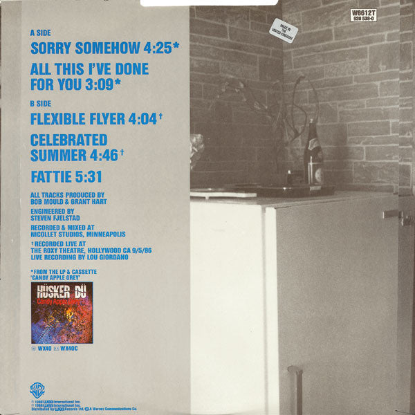 Hüsker Dü : Sorry Somehow (12",45 RPM,EP)